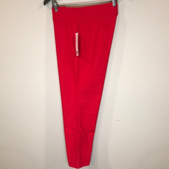 Ally NYC Red Techno Bootcut Capri Pants size 14 - Picture 8 of 11